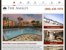 Tablet Screenshot of amalficlearwater.com